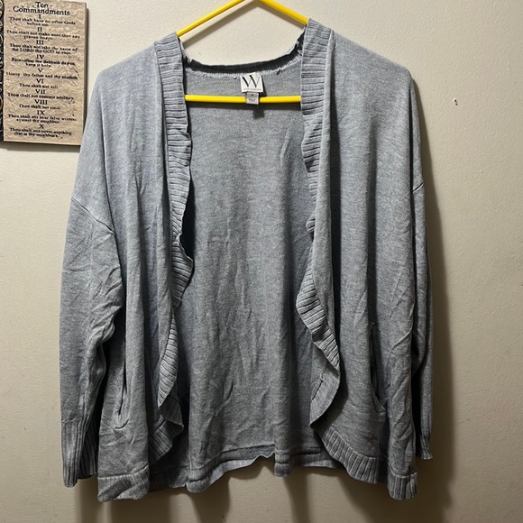 Worthington gray cardigan size 1x - Picture 1 of 6